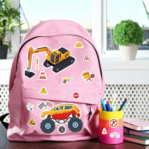 24 Sheets Vehicle Make a Face Sticker, Make Your Own Transportation Vehicle Stickers Mix and Match Sticker for Home School Classroom Crafts Activities Reward Birthday Party Favors - style: Transportation