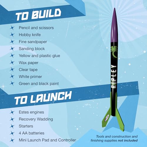 Estes 0653 Ripley Rocket Intermediate Model-Rocket Kit