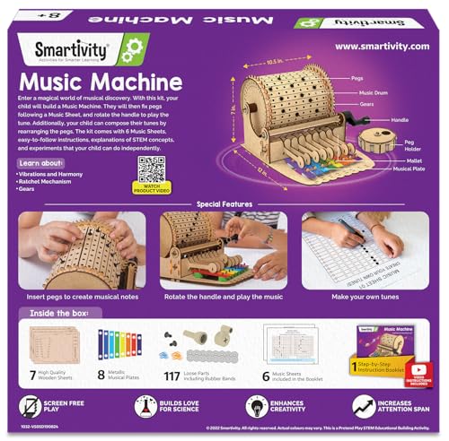 Smartivity DIY Music Machine Toy for Kids 8-14 Years