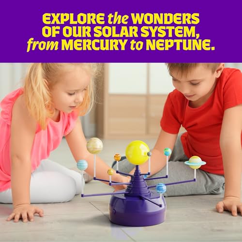 360° Orbiting Solar System for Kids - Paint & Build Model Kit - Craft Kit