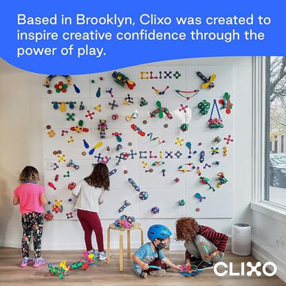 Clixo Wheel Creator Pack, Flexible Vehicle STEAM Magnetic Toys (72 Pc, 4+) - size: 72 Piece Pack