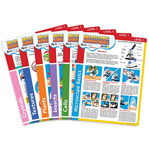 AmScope BK-EXCL1 Microscope Experiment & Activity Cards, Set of 6