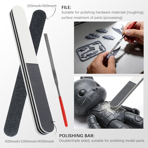 11PCS Model Tools Kit, Gundam Model Craft Set Hobby Building Tools Kit for Gundam Basic Model Assembling Building Repairing