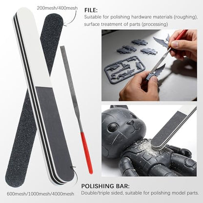 11PCS Model Tools Kit, Gundam Model Craft Set Hobby Building Tools Kit for Gundam Basic Model Assembling Building Repairing