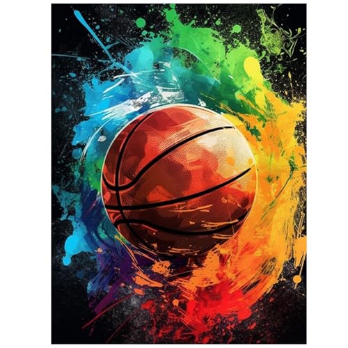 Basketball Diamond Art Kits for Adults, Diamond Painting Kits 12x16 in - color: Style 53