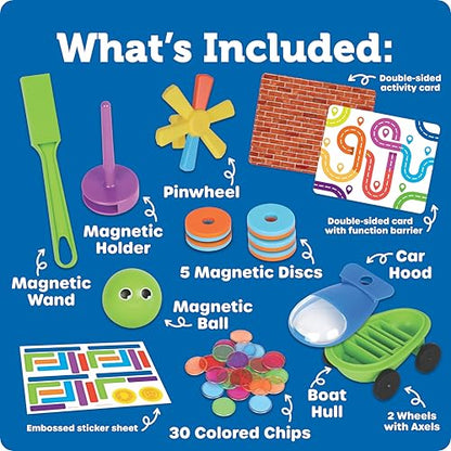 Learning Resources STEM Explorers Magnetworks, Magnetic Science Set, Physics Experiment Toys for Kids, Kindergarten and Preschool Classroom, Force and Motion Kit for Boys and Girls, Ages 5 and Up