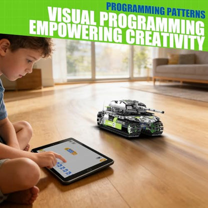 HPROMOT STEM Robot Building Kit for Kids Ages 8-16 | 757 PCS 5-in-1 APP & Remote Control Coding Robot Toy | 4 Control Modes | Engineering Educational Gift for Boys Girls Teens - color: T1120