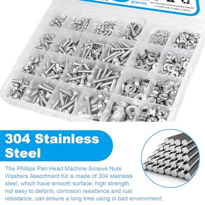 720Pcs #4-40#6-32#8-32#10-24 Machine Screw Assortment Kit - size: #4-40 #6-32 #8-32 #10-24