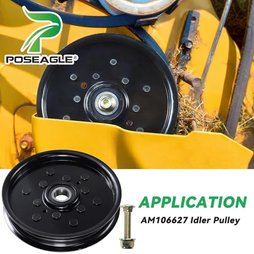 AUC16698 Idler Pulley for John Deere Z425 Z225 Z445 Lawn Tractors - size: 1xAM106627