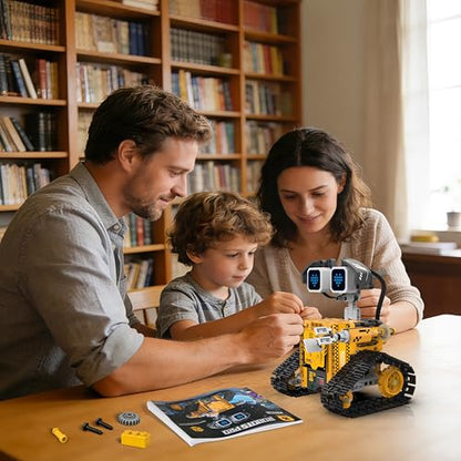 STEM Robot Kit for Kids 6-12, 5-in-1 Coding Building Robot Toy with App - size: K96228
