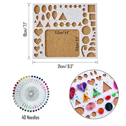 Woohome Quilling Supplies Paper Quilling Kits with 12 Quilling Tools and 36 Colors 880 Strips Quilling Paper for Craft - color: Style 3