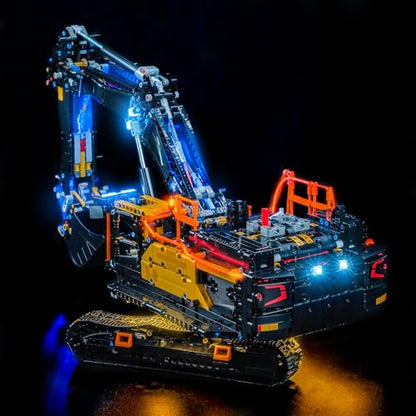 LED Lighting Compatible with Lego Volvo EC500 Hybrid Excavator 42215 - JUST Lights,Light Kit Compatible with Lego 42215,NOT Included The Model