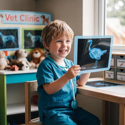 10 Pcs Farm Animal Xrays - Light Table Accessories - style: Farm Series