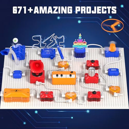Science Kit for Kids, Electronic Exploration STEM Toy 671+ Projects