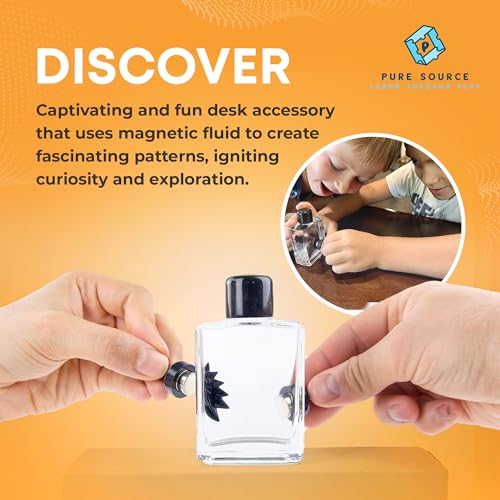 Ferrofluid Kit, Sealed Bottle & 2 Magnets - color: Black
