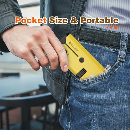 100x-250x Pocket Microscope for Kids Adults, Protable Handheld Miniscope, Mini Microscope Kit for Kids Adults Home School Lab Biology Science Education, Yellow - color: Yellow