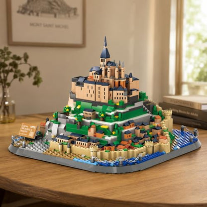 1392Pcs Mont Saint Michel France Building Set World Landmark Architecture Model Collectible Toy for Kids and Adults - color: Mont Saint Michel