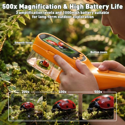 SEEKID Bug Catcher for Kids with 2.4" Screen (Yellow) - color: Yellow