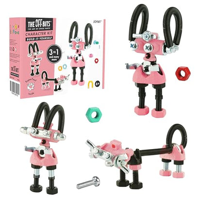The Off Bits JoyBit Build Your Own Robot Toy Construction Set, Educational Easter Gift Ideas STEM Activities Learning Kit, Creative Build and Play Model Kit Steam Toys for 6 7 8 9 10+ Year Old