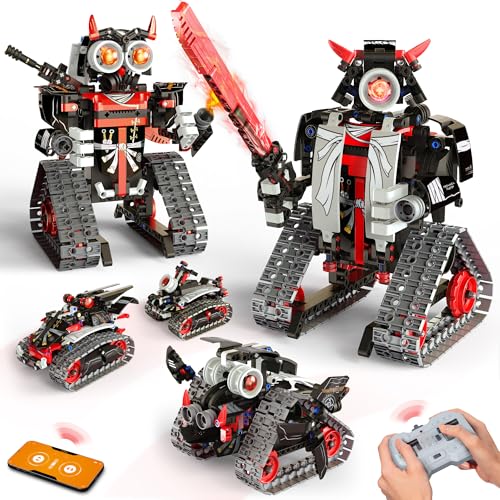 Opmind 5-in-1 STEM RC Robot Building Kit - 443PCS, Gift for Boys Ages 8-13