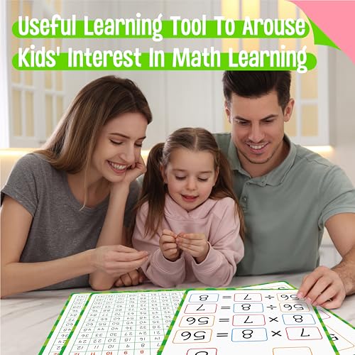 8 Packs Number Bond Whiteboards,Double Sided Dry Erase 1-12 Multiplication Chart Board Writable and Erasable White Board for Kids, Students,Classroom and Home (Each Measures 12” x 9”) Mathematics - color: Multiplication Learning Cards