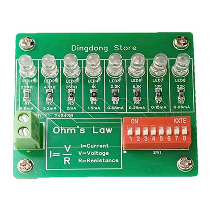 Soldering Practice Kit Experimental Kit for Current and Resistance Relationship Soldering Project Kit Experimental Equipment for SMD Resistors