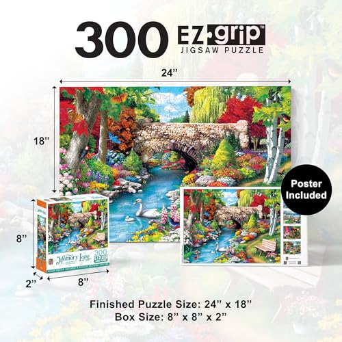 Masterpieces 300 Piece EZ Grip Jigsaw Puzzle - Willow Whispers - 18"x24" - size: 300 Piece