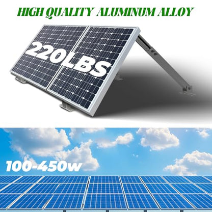14-27IN Solar Panel Mounting Brackets, 2 Sets Adjust Solar Panel Racks - size: 14-27in adjustable-2 set