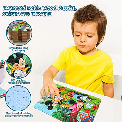 LELEMON Puzzles for Kids Ages 4-6, 60 Piece Puzzles for Kids in Metal Box - color: Cute Animal