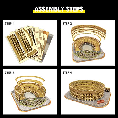 CubicFun 3D Puzzle for Kids - National Geographic Italy Rome Colosseum - color: Rome Colosseum
