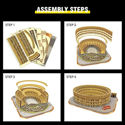 CubicFun 3D Puzzle for Kids - National Geographic Italy Rome Colosseum - color: Rome Colosseum