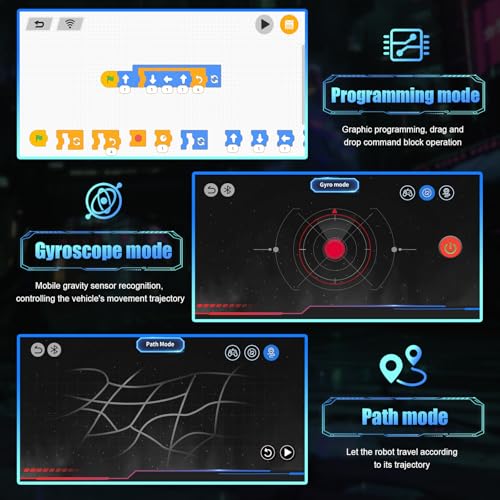 STEM Robotics Kit for Kids 8-12, APP & Remote Control Robot Building Kits