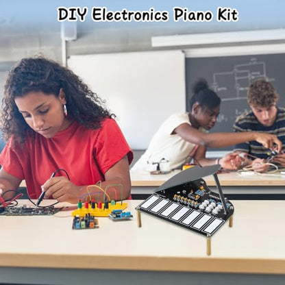 MIOYOOW 7-Key Electronic Piano Soldering Practice Kit for Teens & Students