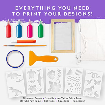 National Geographic Screen Printing Arts and Crafts Kit for Kids - style: Screen Printing Kit