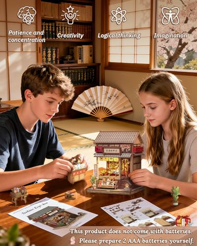 Japan Book Nook, DIYMiniature House Kit, Japanese Fan Shop Booknook - color: Tsukino Eogi-dou