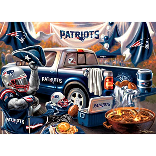 Masterpieces 1000 Piece Jigsaw Puzzle for Adults - NFL New England Patriots Gameday - 19.25"x26.75" - style: New England Patriots