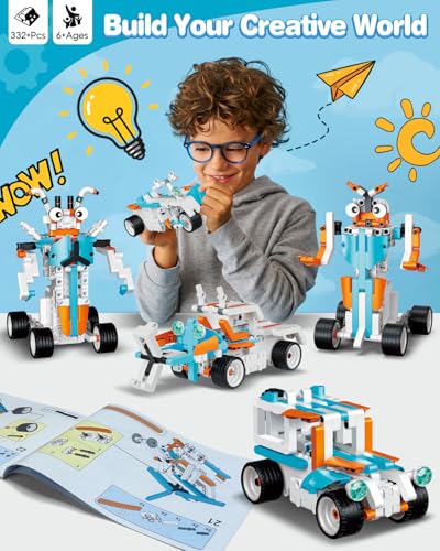 Robot Building Toys for Boys, 12-in-1 STEM Projects for Kids Ages 8-12 - style: 12-In-1