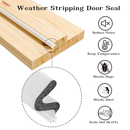 Door Jamb Frame kit with Pre-Installed Hinges & Weather Stripping, Primed Composite Door Frame Kit, Pine Wood, Assemly Required, 81.65 in x 4.57in x 1.18 in (Right Handed) - color: Pine Wood Color Right Handed