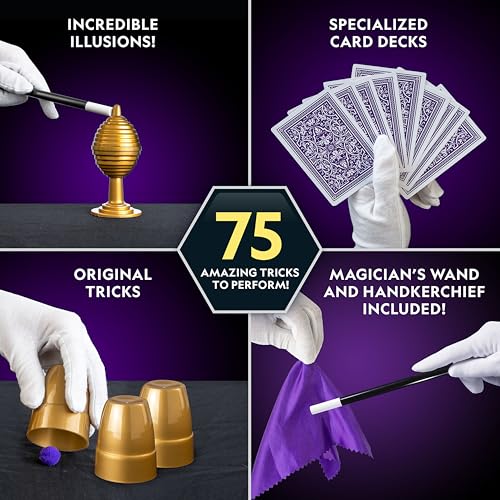 National Geographic Epic Magic Kit with 175+ Tricks for Kids 8-12 - style: 175+ Magic Tricks
