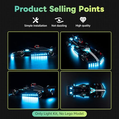 Kyglaring LED Light Kit Compatible with Lego 77244 Set, Lighting Accessories for F1 W15 Car, Lights Only (Model Not Included), Classic Version. - color: 77245