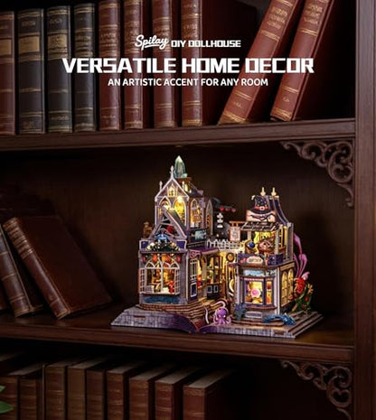 Spilay DIY Miniature House Kit for Adults, Miniature Dollhouse Building Kit - color: The Gate of the Secrep Realm