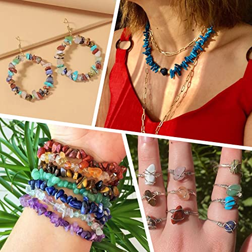 Quefe 40 Colors Crystal Beads for Jewelry Making Crystal and Gemstone - color: 40 Colors