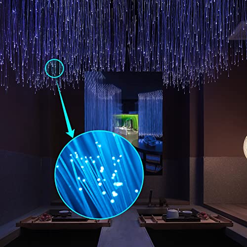 AMKI Plastic 0.04in/1mm Diameter 328ft(100Meter) PMMA Fiber Optic Roll End Glow Cable for All Kind Led Star Ceiling Light Kit - color: 328ft, size: 0.04in