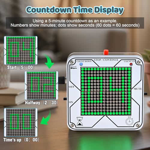 MiOYOOW 4-Digit Digital DIY Clock Kit and Count Up & Countdown Digital Timer Kit, Soldering Electroincs Project DIY Soldering Practice Kit for Home School Education and Daily Use