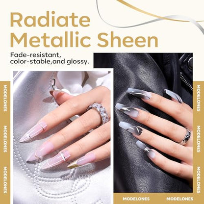 modelones Cat Eye Magnet, 5 in 1 Multifunction Nail Magnets for Cat Eye Gel Nail Polish, Magnetic Sticks Nail Design Glassy Moon French Flower Heart Cats Eye Effect Manicure DIY