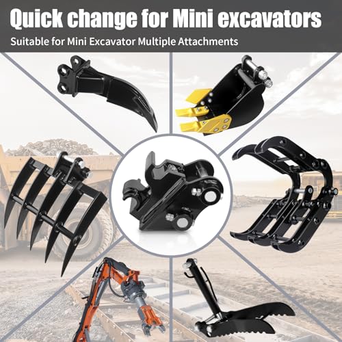 Quick Coupler for 0.8-3 Ton Mini Excavators, Mechanical Quick Hitch