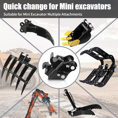 Quick Coupler for 0.8-3 Ton Mini Excavators, Mechanical Quick Hitch