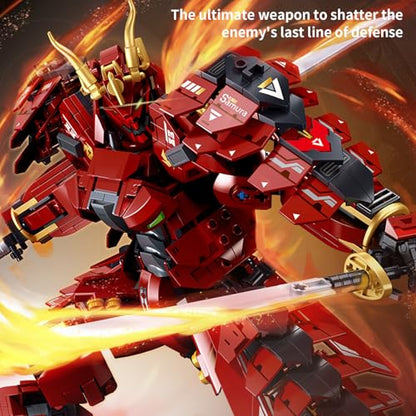 CSNRHG Double Knife Flow Samurai mech Robot Model Building Blocks Toy Set - color: Double Knife Flow