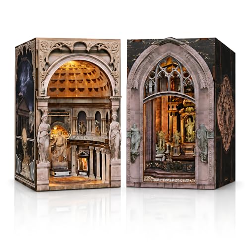 MiniCity 2-Piece Book Nook Kit Set, DIY Miniature House Kit for Adult - color: Pantheon & Duomo Di Mliano