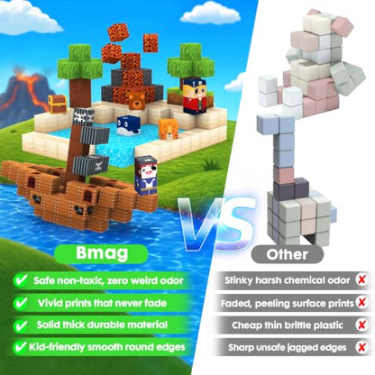 Bmag 248Pcs Pirate Adventure World Magnetic Building Blocks for Kids - size: 248 PCS
